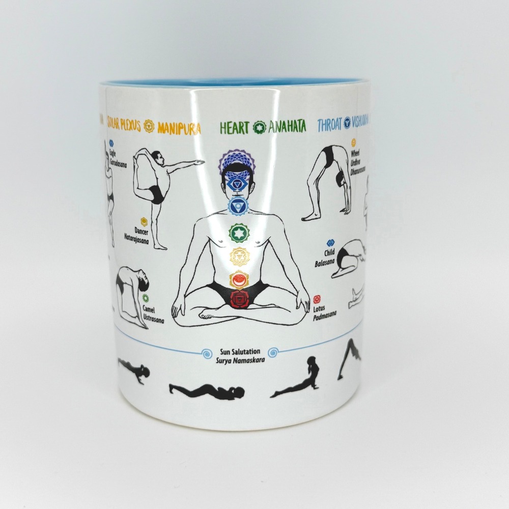 How To Yoga Mug Chakras Poses Unemployed Philosophers Guild Yogi Teacher